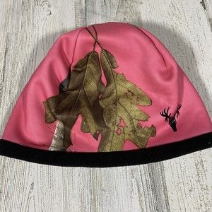 REALTREE Hot Shot Trophy Gear Women's Fleece Lined Beanie Winter Hat Hot Pink OS